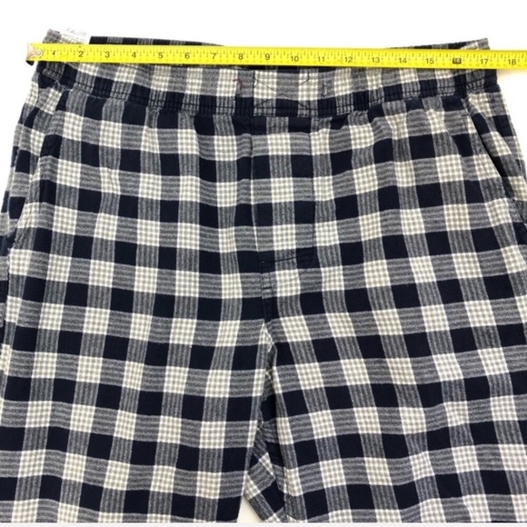 Donated- J.Crew Pajama Pants Navy Plaid Large G167 - Picture 6 of 7